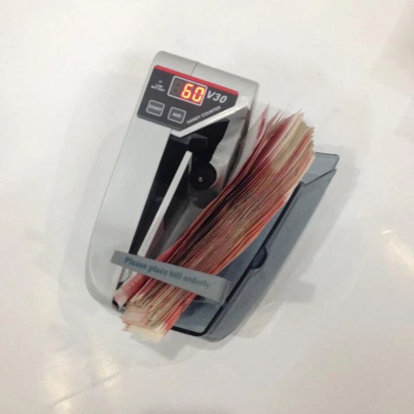 Мини Удобный банкнот счетчика деньги машина для счета валюты AC или батарея питание счетчик денег/детектор для магазина