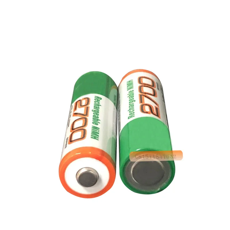 12 шт./лот, Оригинальная Аккумуляторная батарея AA 2700 mAh Ni-MH 1,2 v AA