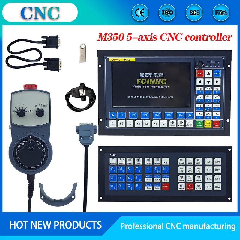 

Upgraded version of M350 5-axis CNC machining controller 4-axis motion control system ATC extended keyboard electronic handwheel