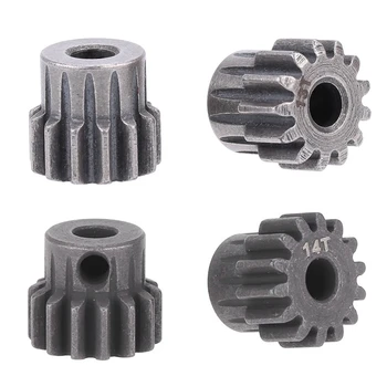 

4 Pcs M1 5.0Mm Pinion Motor Gear for 1/8 RC Cars Brushed Brushless Motor, 2 Pcs 13T & 2 Pcs 14T