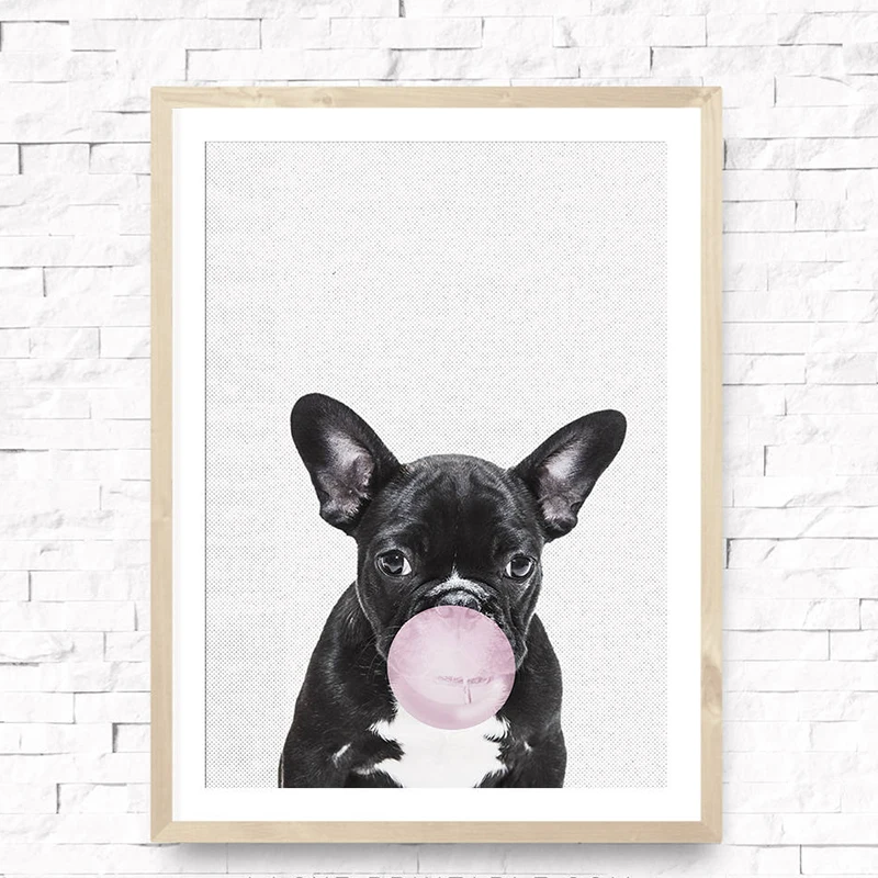 Cute-Animal-French-Bulldog-Poster-And-Dalmatian-Canvas-Painting-Print-Picture-Home-Wall-Art-Deco-Wall (1)