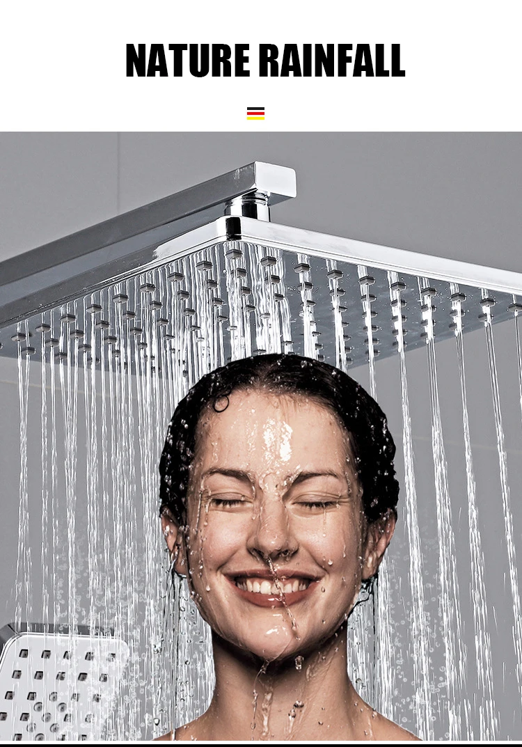 Digital Shower System Bathroom Smart Thermostatic Shower Set Wall Mount