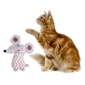 

Our Pets Play-N-Squeak Twice The Mice Cat Toy, (Interactive Cat Toy, Catnip Toys for Cats, Real Mouse Electronic Sound)#