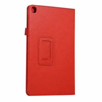 

Suitable For Samsung Tab A 10.1 T510 Tablet Protective Case T515 Litchi Pattern Leather Case Two-Fold Protective Case