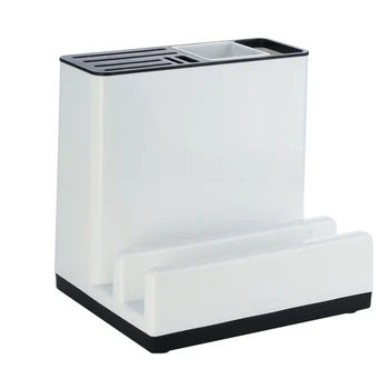 

Cutting Board Multifunction Storage Stand Kitchen Organizer Rack Home Spoon Cutlery Tableware Shelf PP Chopsticks Pot Lids
