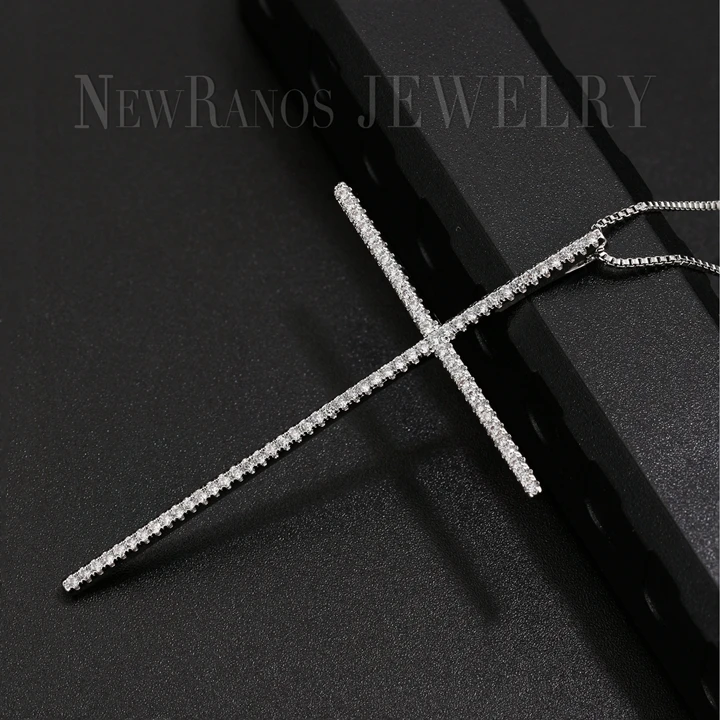 Newranos подвеска с большим крестом ожерелье для женщин золотого цвета длинные ожерелья с подвесками модные женские ювелирные изделия NWX003742