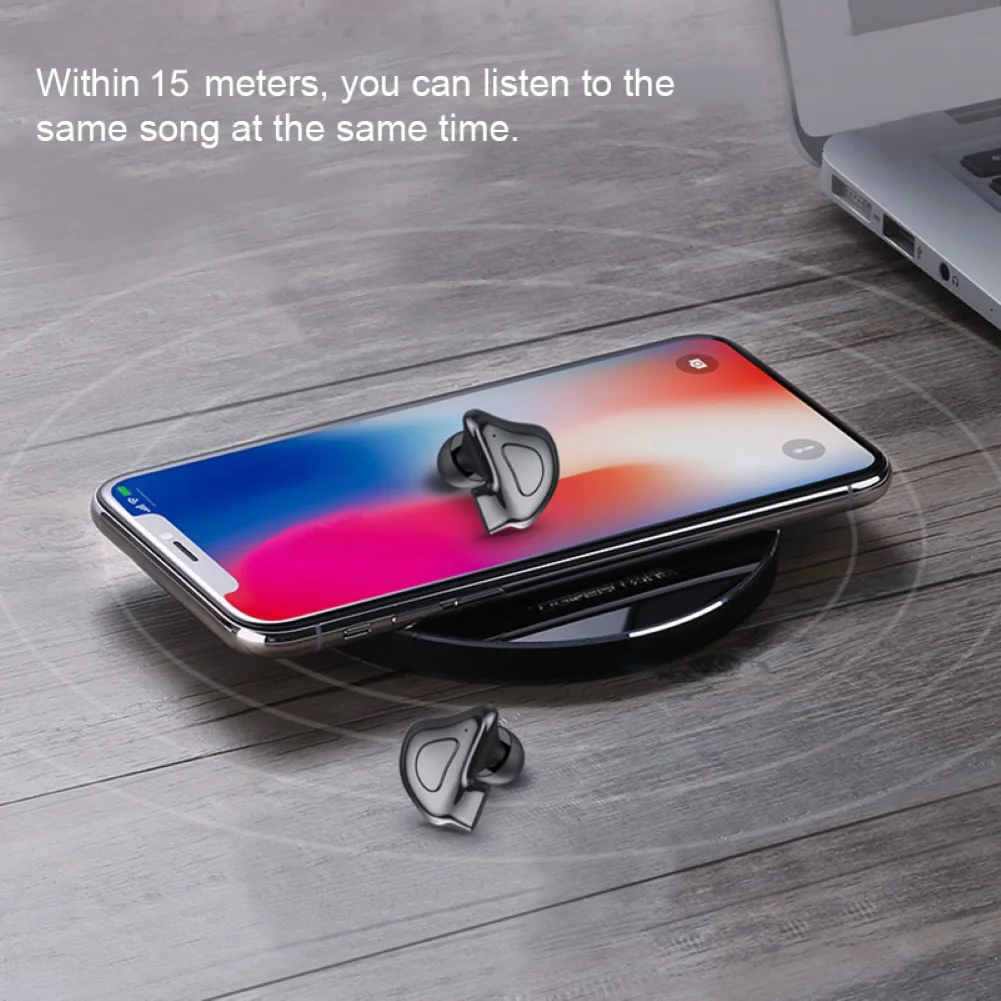 Q9 TWS Bluetooth 5,0 настоящие беспроводные наушники HIFI Звук стерео наушники мини TWS водонепроницаемые наушники для смартфонов