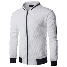 HEFLASHOR мужская жилетка Homme Argyle куртка на молнии Повседневная куртка осень тренд белые модные мужские куртки одежда