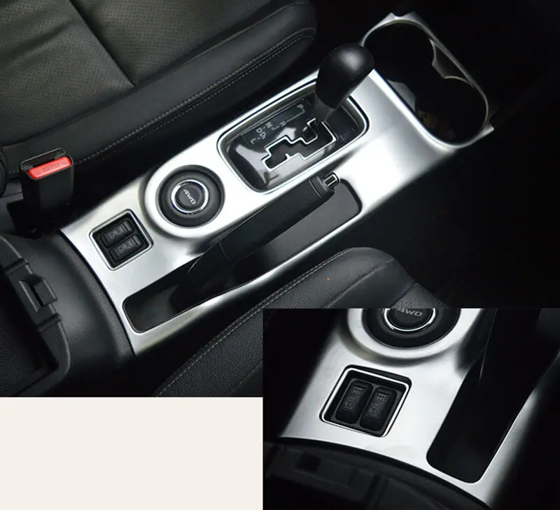 ABS хром держатель стакана воды переключения передач Накладка для Mitsubishi Outlander 13-16