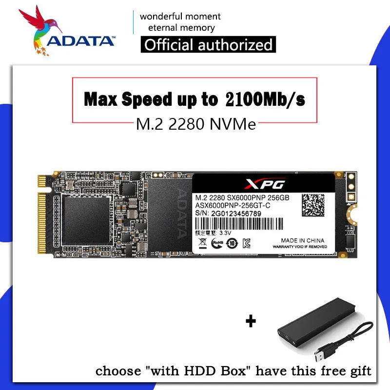 

ADATA XPG SX6000 PRO M.2 SSD M2 SSD Hard Drive HD SSD 1TB 256GB 512GB Solid State Hard Disk HDD NVMe PCIe for Laptop Computer