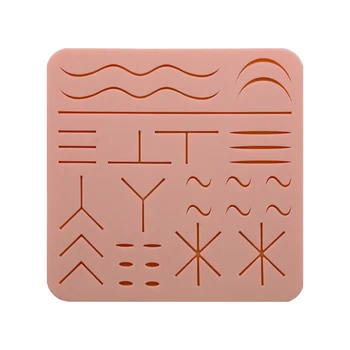 

Practice Suture Pad Silicone Skins Pad Suture Incision Training Kit Traumatic Simulation Training Tools Accessories