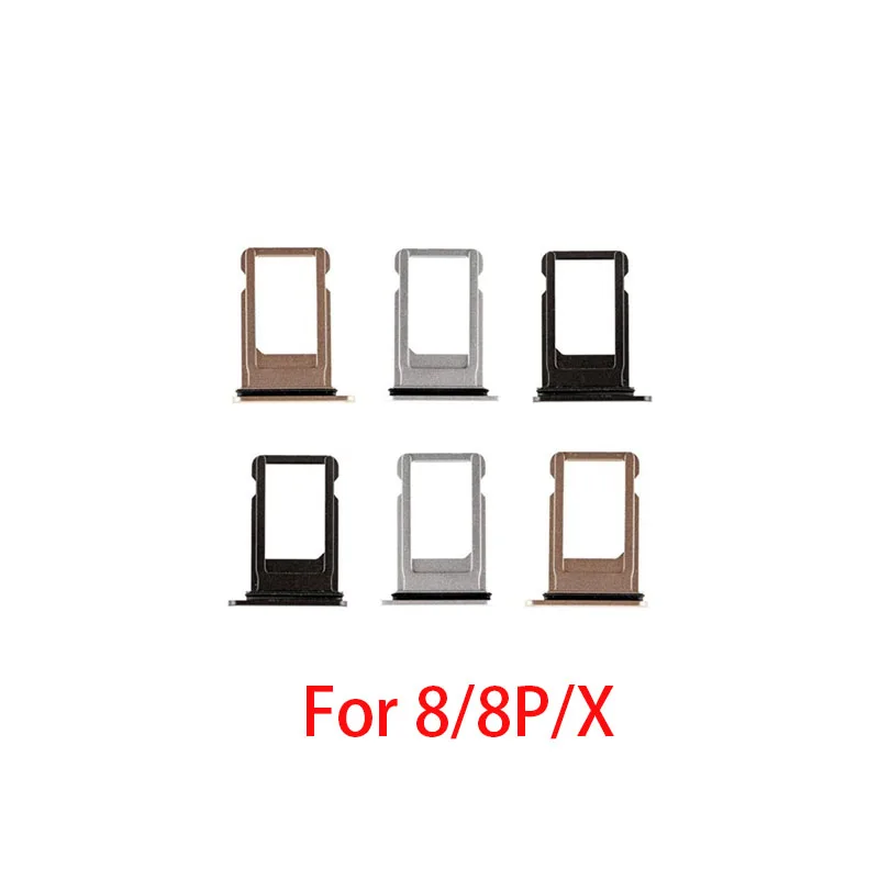 30pcs SIM Card Tray Holder Slot for iPhone 8 Plus X 8P 8G SIM Card Adapter Waterproof Seal Replacement Parts