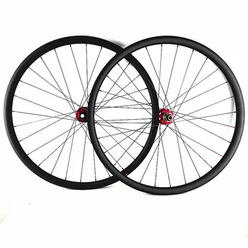 

YASE 35mm*25mm red Hub 791/792SB Mountain Bike Wheel Hookless Tubeless carbon wheelset 100x15 142x12 MTB carbon disc wheel