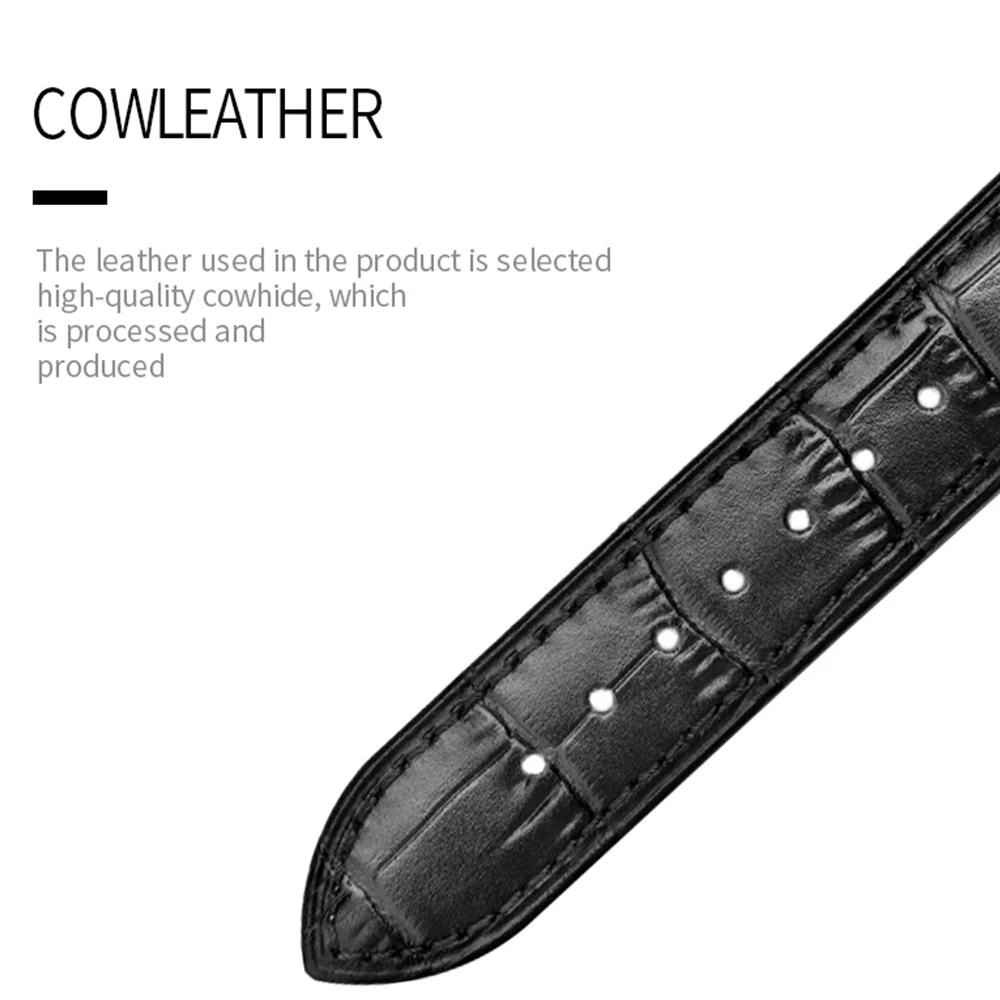 High Quality Leather Watchband 18mm 19mm 20mm Only Suitable For Omega De Ville Aqua Terra Speedmaster 3