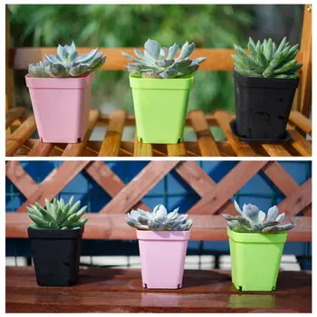 

Mordern Fashion Balcony Garden Plant Planter Colorful Plastic Flower Pot Home Office Room Decoration Ornament new
