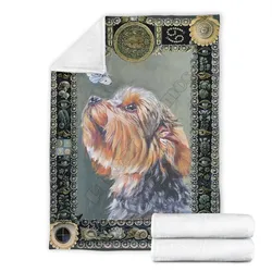 Graphic yorkshire fleece blanket dog 3d printed Sherpa Blanket on Bed Home Textiles HOME ACCESSORIES Graphic yorkshire fleece blanket dog 3d printed Sherpa Blanket on Bed Home Textiles HOME ACCESSORIES