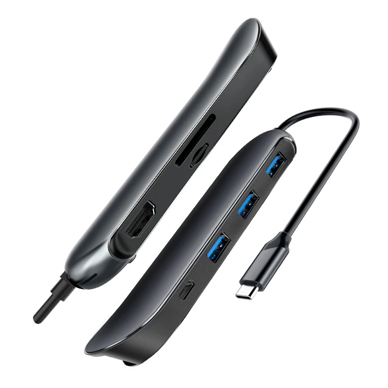 8 в 1 концентратор Usb Type C Hdmi 4K Usb C концентратор для Gigabit Ethernet Rj45 Lan адаптер для Macbook Pro Thunderbolt 3 Usb-C порт зарядного устройства Si