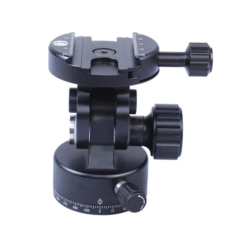 iShoot All-metal 2D 360 Panning Panoramic Panorama Clamp Head Ballhead for Arca Fit Camera Quick Release Plate Tripod Monopod