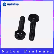 50 шт. M2 M2.5 M3 M4 ISO7045 DIN7985 GB818 нейлоновые крестообразные утопленные винты с полукруглой головкой пластиковые прокладки Phillips винт NL12