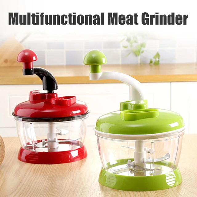 1PC Multi-function Kitchen Manual Food Processor Household Meat Grinder  Vegetable Chopper Quick Shredder Green Cutter OK 0524