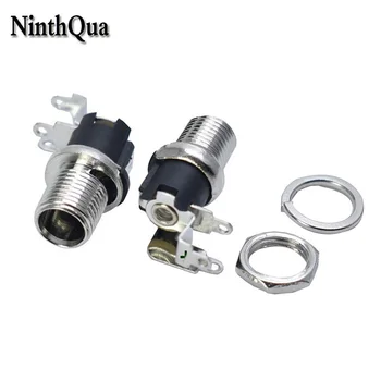 

1/2/5PCS DC-025M DC025M DC Power Socket Connector With Nut DC5.5*2.1 5.5*2.1MM / 5.5*2.5mm