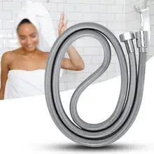 G1/2in утолщенный весенний шланг для душа Универсальная мягкая душевая труба из нержавеющей стали серебристого цвета общая Гибкая ванная водопроводная труба