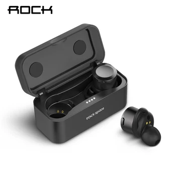 

ROCK TWS Bluetooth Headphone Wireless Earphone Bluetooth 4.1 Stereo Earphone Handsfree Headset Mic &Charging Box Fone De Ouvido