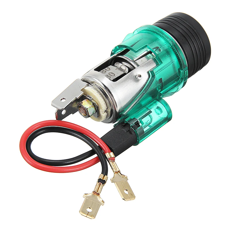 DC 12V 24V Car Cigarette Lighter Socket Illuminated 20AMP Ignition Switch Universal for Car Boat