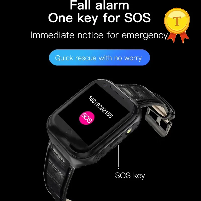 Новый 4G D300 Elder smart watch старика smartwatch сердечного ритма GPS трек голосового чата SOS