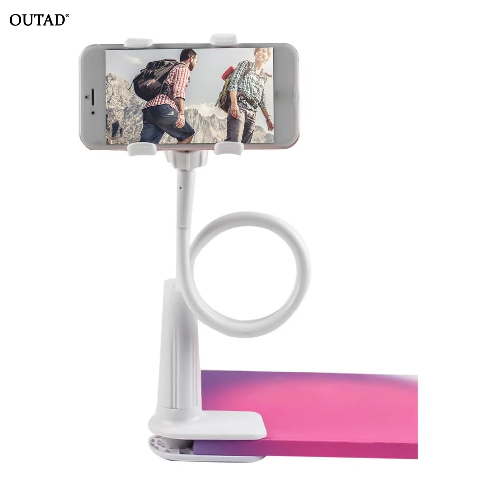 

Phone Tablets Holder Stand Brackets Long Flexible Arm Table Pad 360 Degree Lazy People Bed Desktop Car Mount Universal hot sale