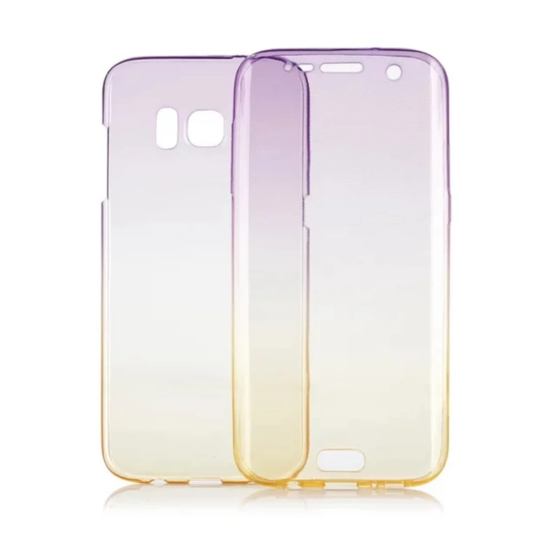 Двухсторонний чехол для samsung Galaxy A10 M10 Note 10+ Note 10 Pro Iphone 11 Pro Max Новинка 360 градусов мягкий чехол из ТПУ 20 шт