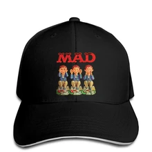 Бейсболка Authentic Mad Magazine Alfred Neuman See Hear Speak, шапка для взрослых