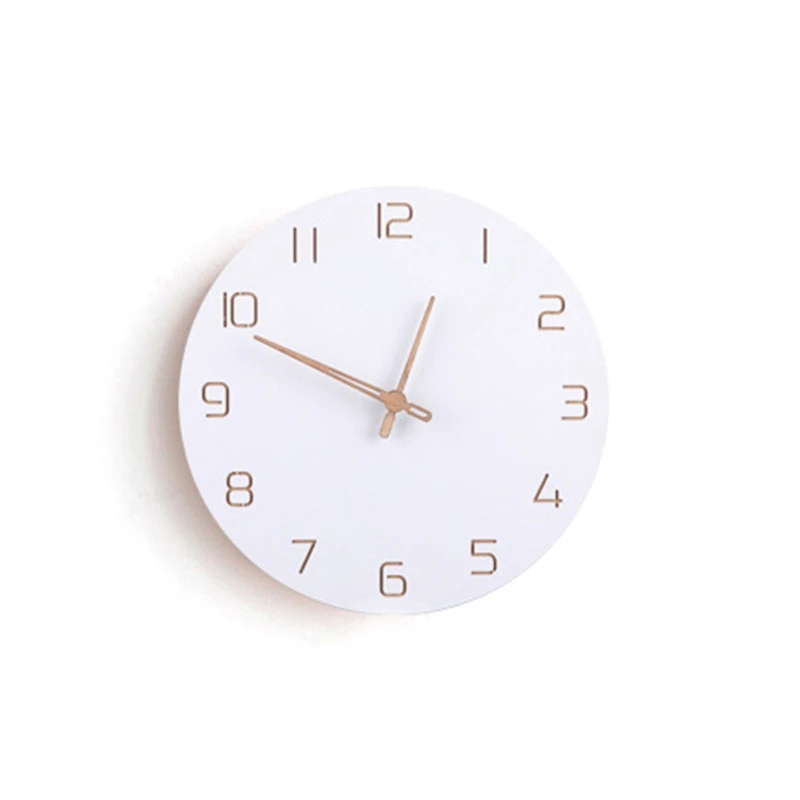 Nordic 3D Wooden Large Wall Clock Modern Design Home Decor Bedroom Silent Oclock Nixie Watch Kids for Children Room | Дом и сад