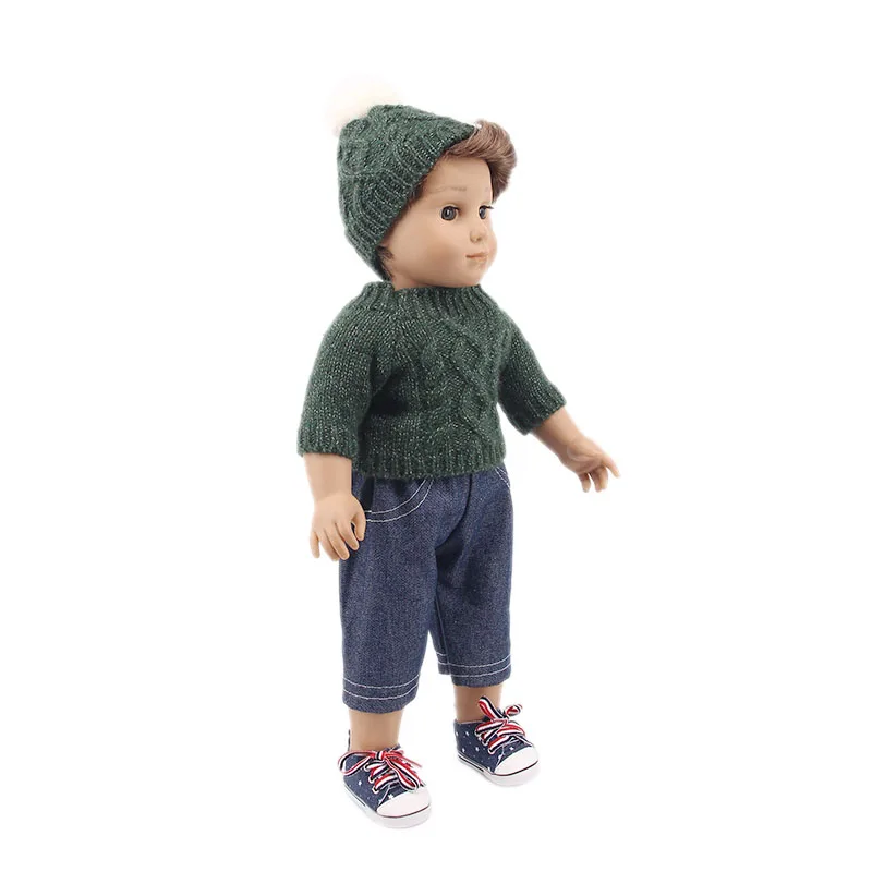 Модные зимние пуховики с капюшоном и свитера для 18-дюймовые Американский 43 см для ухода за ребенком для мам кукла аксессуары для одежды, для девочек, игрушки и рождественские подарки