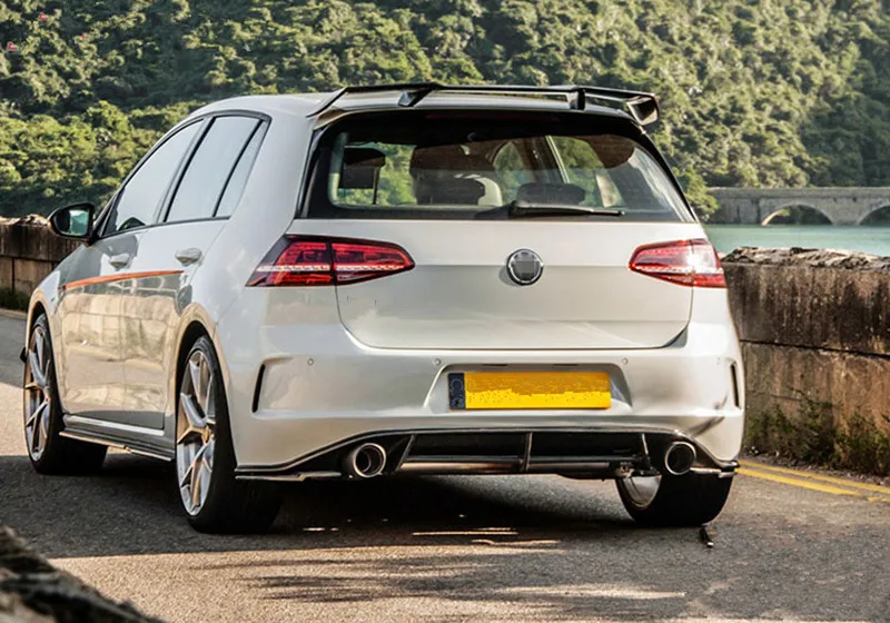 MK7 задний спойлер на багажник из углеродного волокна для Volkswagen VW Golf 7 MK7 GTI R- Revozport Стиль окна задние крылья