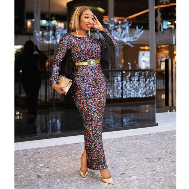 Chidinma Color Beads Tassel Dress