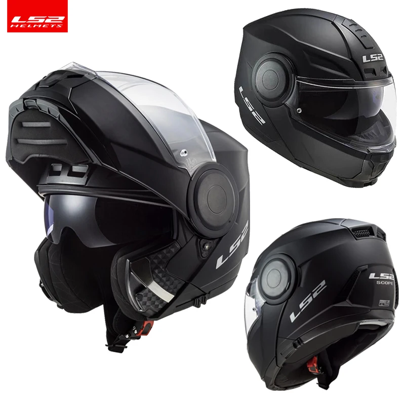 Helm Sepeda Motor Modular Flip Up Cakupan Casco LS2 FF902 dengan Lensa  Ganda Casing Kapasitas Pria Wanita|Helm| - AliExpress
