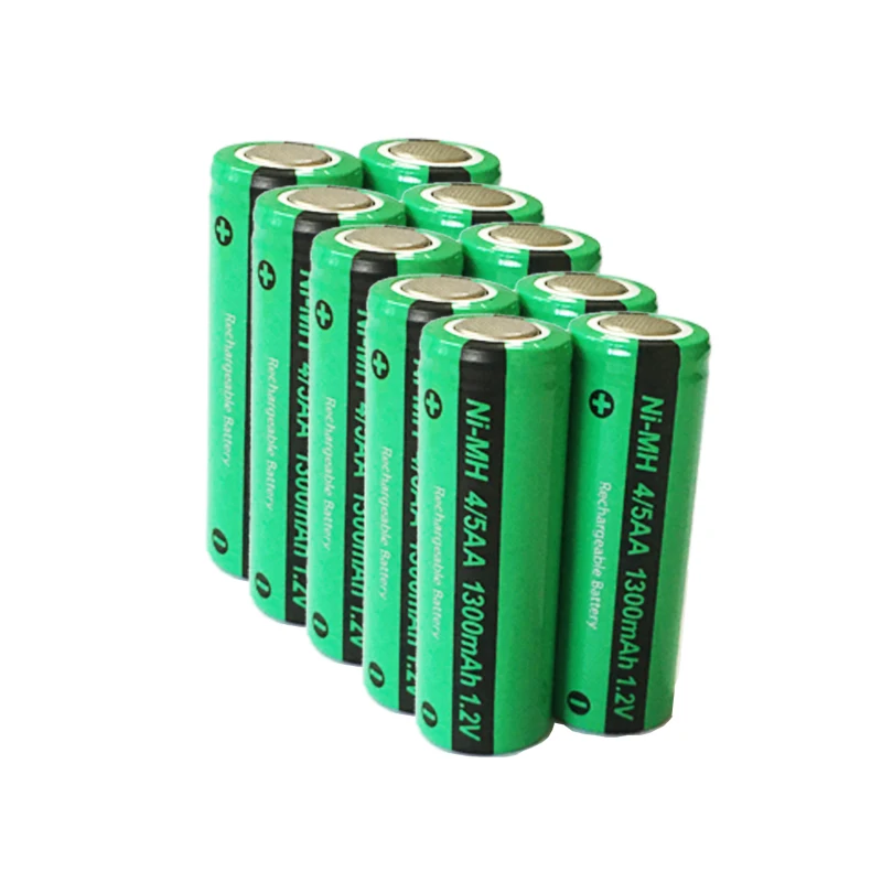 10pcs/lot Pkcell New 1.2v 4/5aa 1300mah Nimh 4/5 Aa Nimh Rechargeable