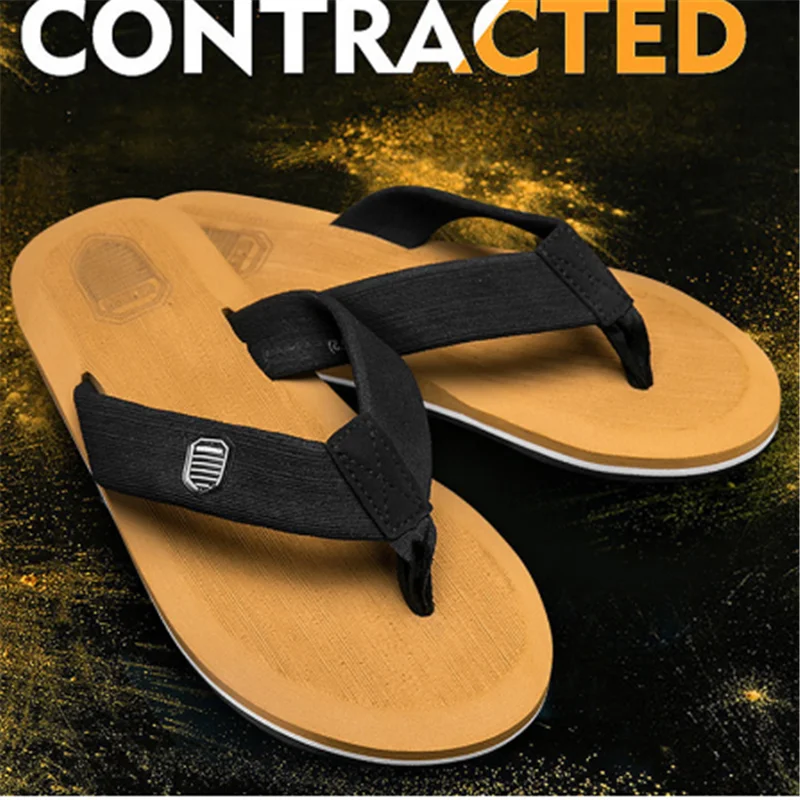 2020 New Arrival Summer Men Flip Flops High Quality Beach Sandals Anti-slip Zapatos Hombre Casual Shoes Wholesale