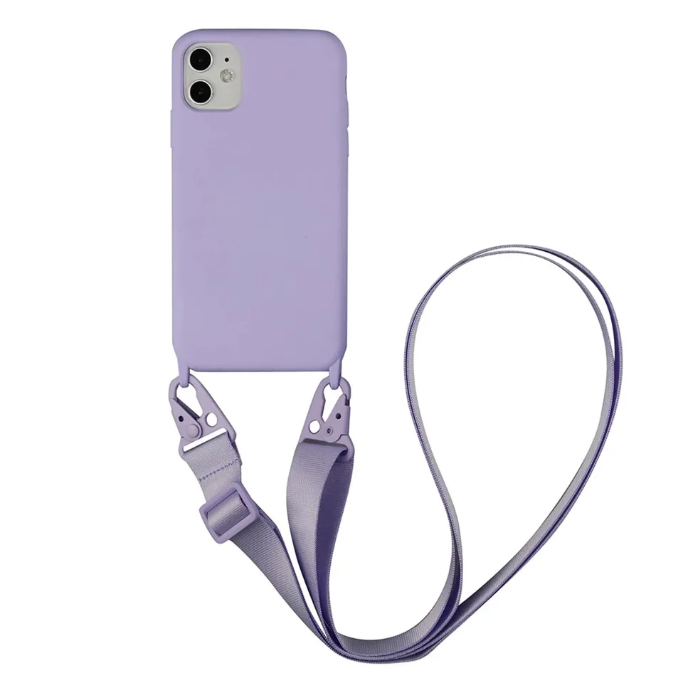 Crossbody Necklace Chain Cell Phone Case for iPhone 12 11 pro XS MAX XR 6 7 8 Plus SE Lanyard Silicone Neck Strap Cover Tape | Мобильные