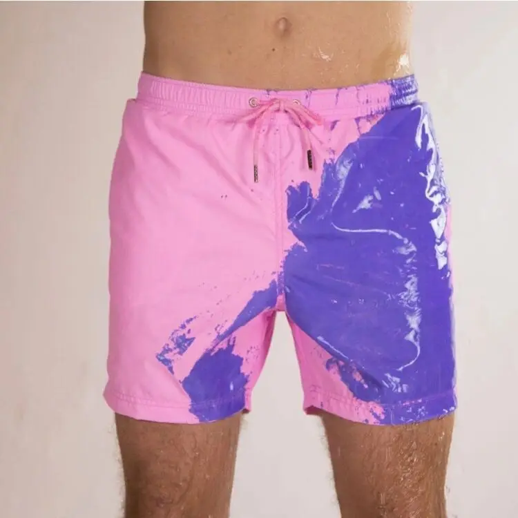 Magische Veränderung Farbe Strand Shorts Männer Badehose Bademode Schnell Trocken Baden