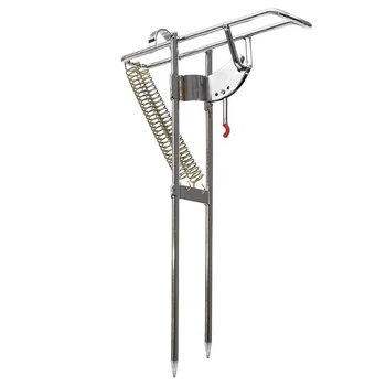 

Automatic Fishing Rod Mount Spring Fishing Pole Bracket Holder Sea Rod Anti-Rust Fish Tackle Supplies Nickel Plated Strength