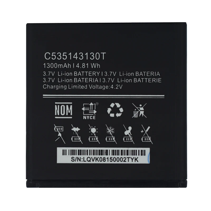 2 шт./лот C535143130T 1300 мАч/4.81Wh мобильный смартфон Замена батареи для BLU Dash 3 5 D170