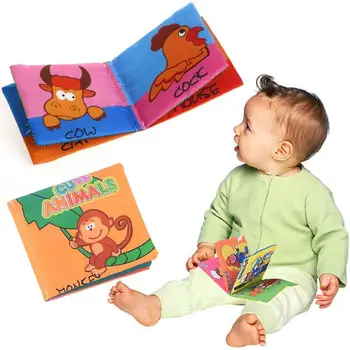 

Soft Cloth Baby Kid Child Intelligence Development Learn Monkey Cognize Book