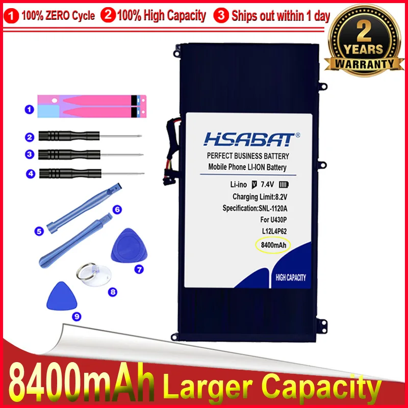 HSABAT 0 цикл L12M4P62 L12L4P62 Аккумулятор для ноутбука Lenovo IdeaPad U430P Touch U430 U430p U530 U530P сменный