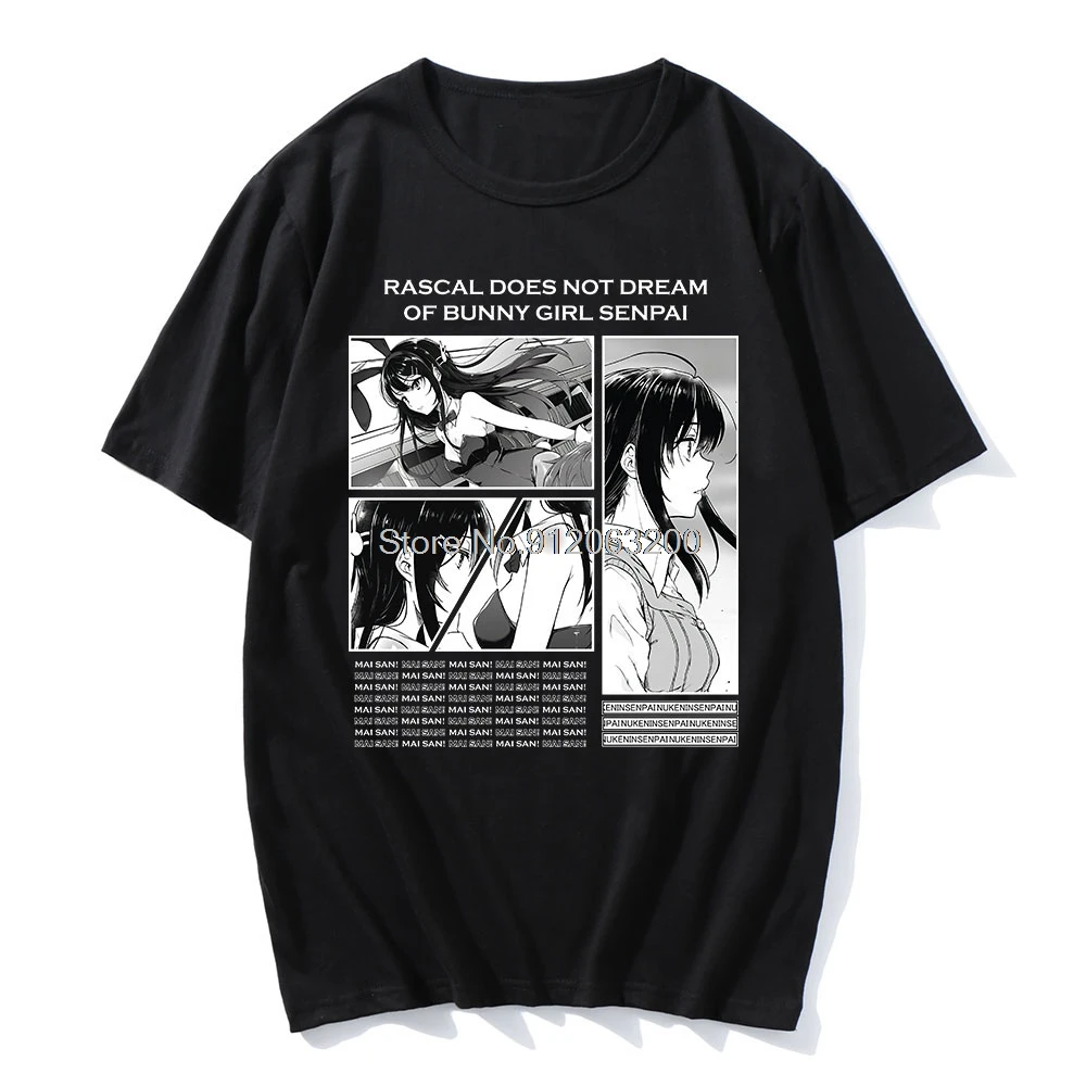 Горячая Распродажа аниме Mai Sakurajima Rascal Not Dream Of Bunny Girl Senpai Классическая футболка
