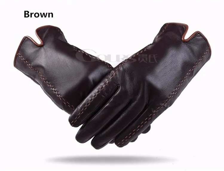 Genuine Leather Touch Screen Fashion Gloves