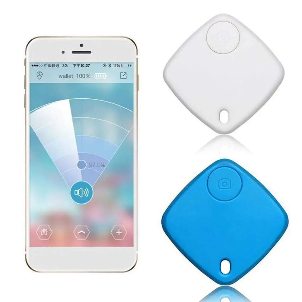 Seguidor Bluetooth inalámbrico de etiqueta inteligente para niños, BILLETERA, buscador de llave de automóvil, Localizador GPS, 3 colores, recordatorio de alarma antipérdida, novedad de 2020