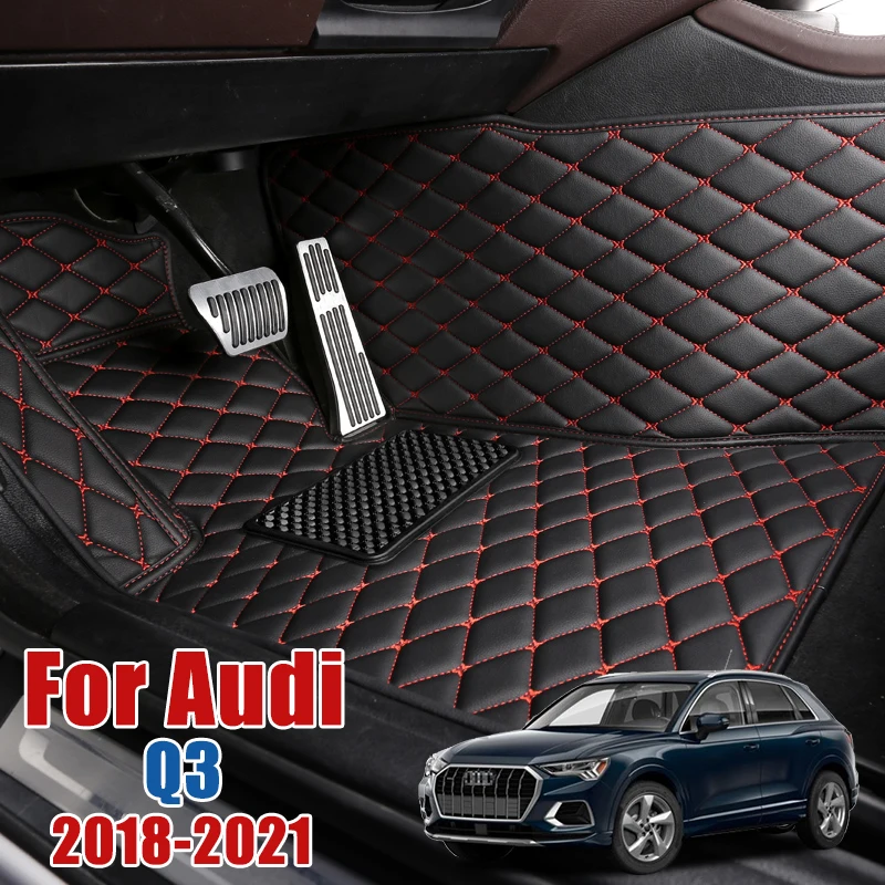 Кожаные автомобильные коврики для Audi Q3 F3 2018 2019 2020 2021 5 дверей Sportback под заказ