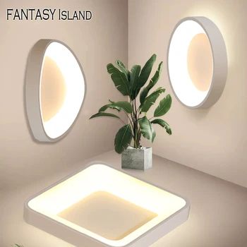 

Round Triangle square Modern Led Ceiling Lights For Living Room Bedroom Study Room Dimmable+RC Ceiling Lamp Fixtures